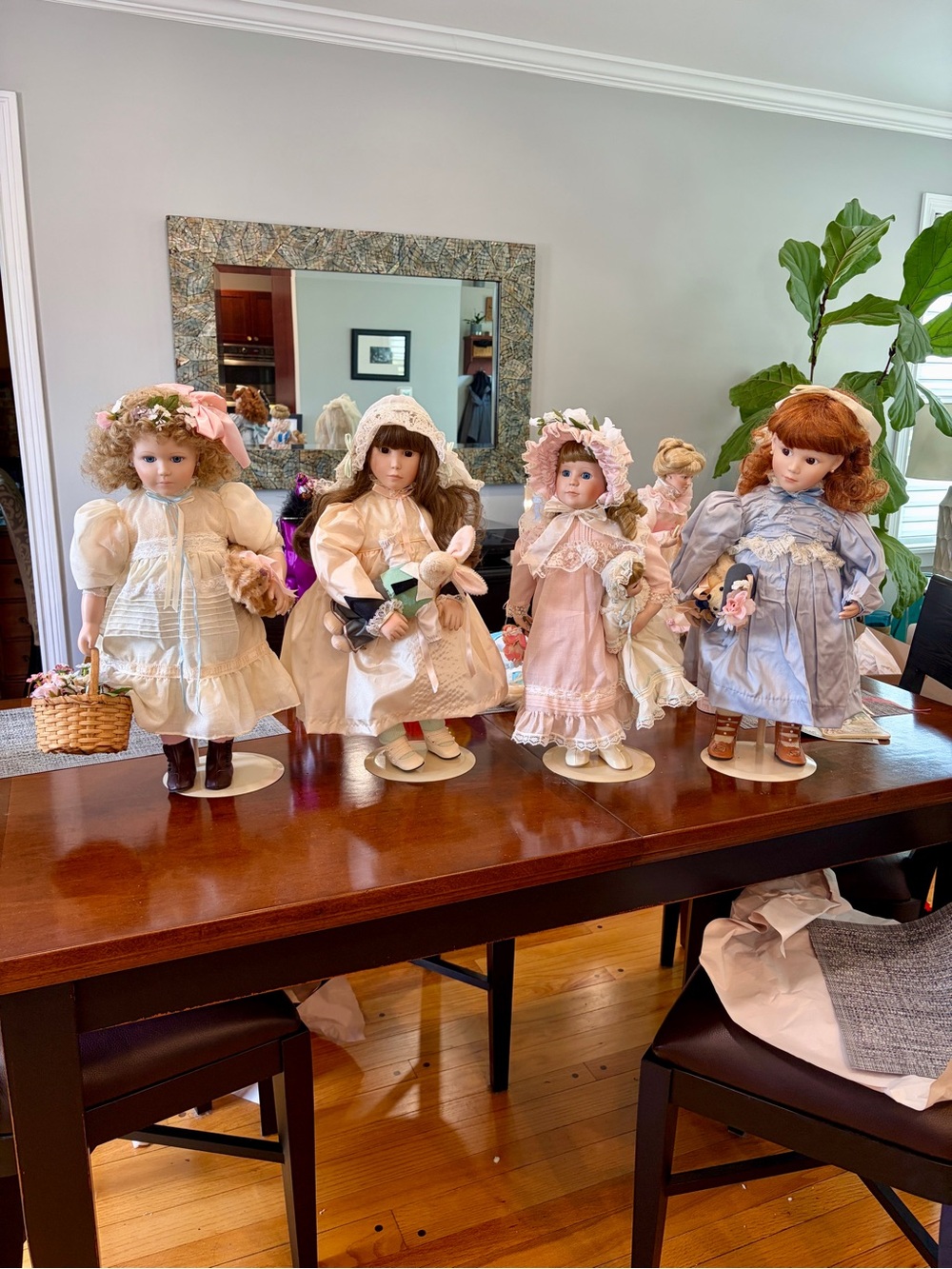 Jan Hagara Porcelain Dolls lot of 4
